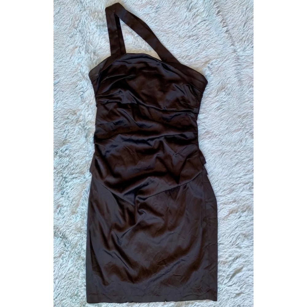 SUZI CHIN MAGGY BOUTIQUE Ruched Cocktail Dress - Picture 1 of 4